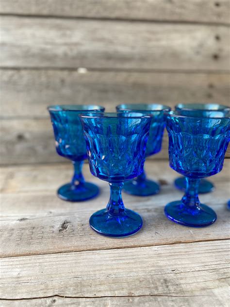 blue thumbprint glasses